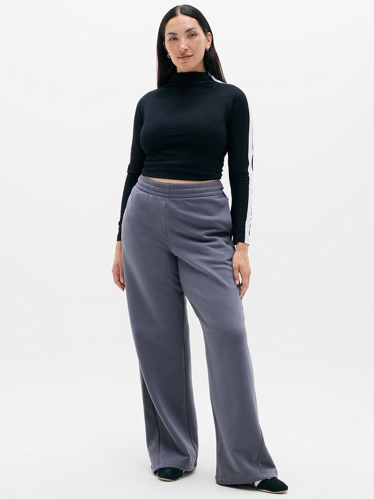 Image number 4 showing, Forever Fleece Classic Wide Leg