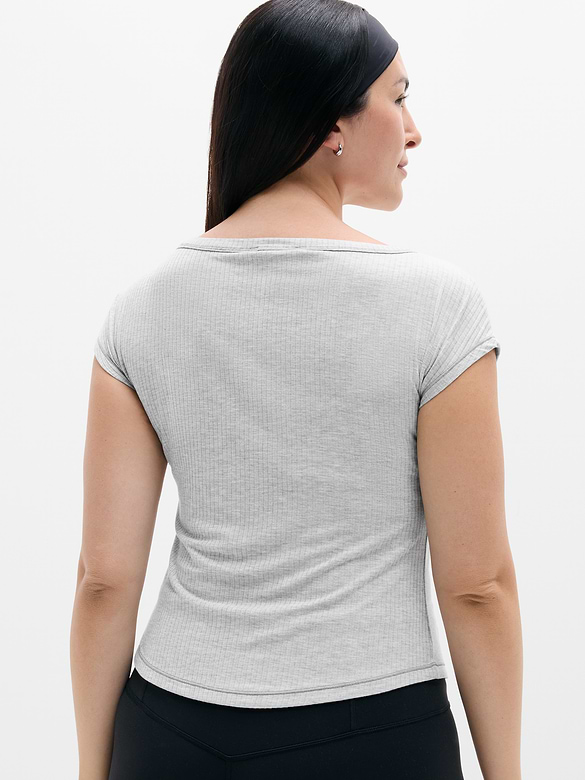 Perfect Rib Boatneck Tee