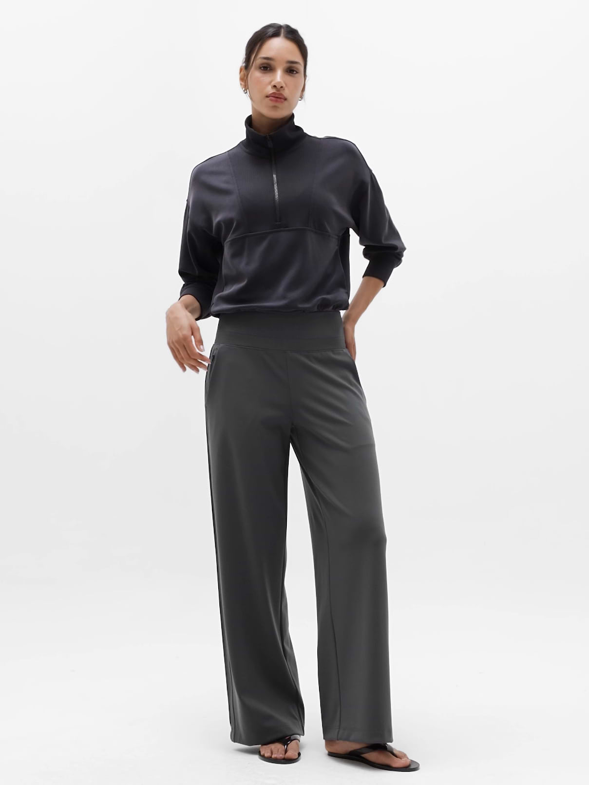 Venice Pintuck High Rise Wide Leg Pant | Athleta