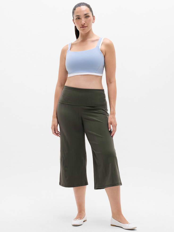 Image number 5 showing, Eternity Rib Crop Wide Leg