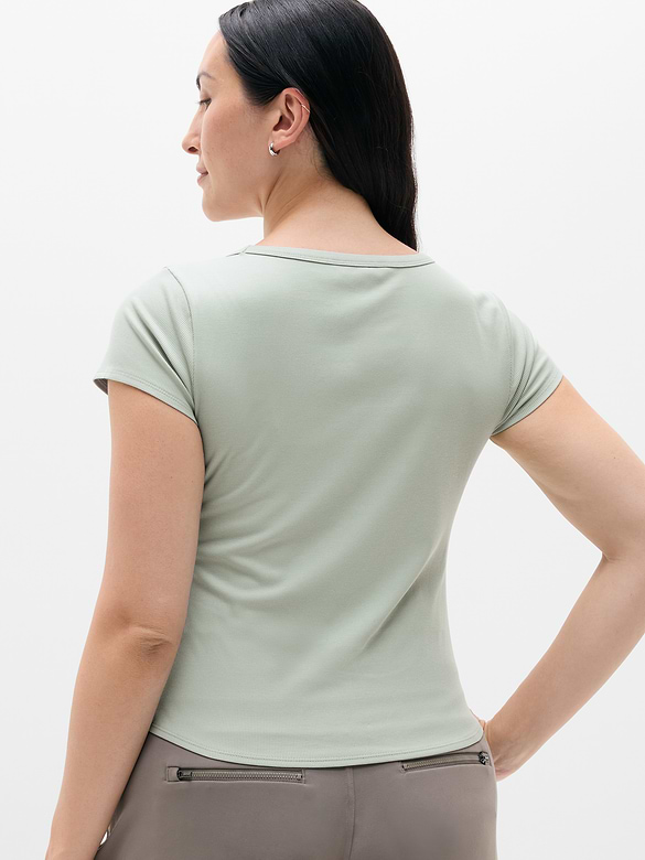Signature Rib Scoop Tee