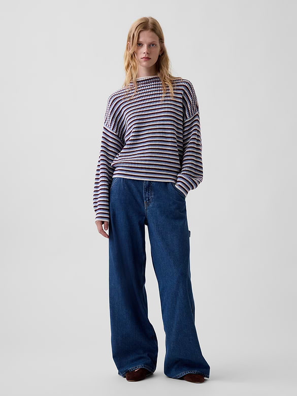 100% Cotton Oversized Rollneck Sweater