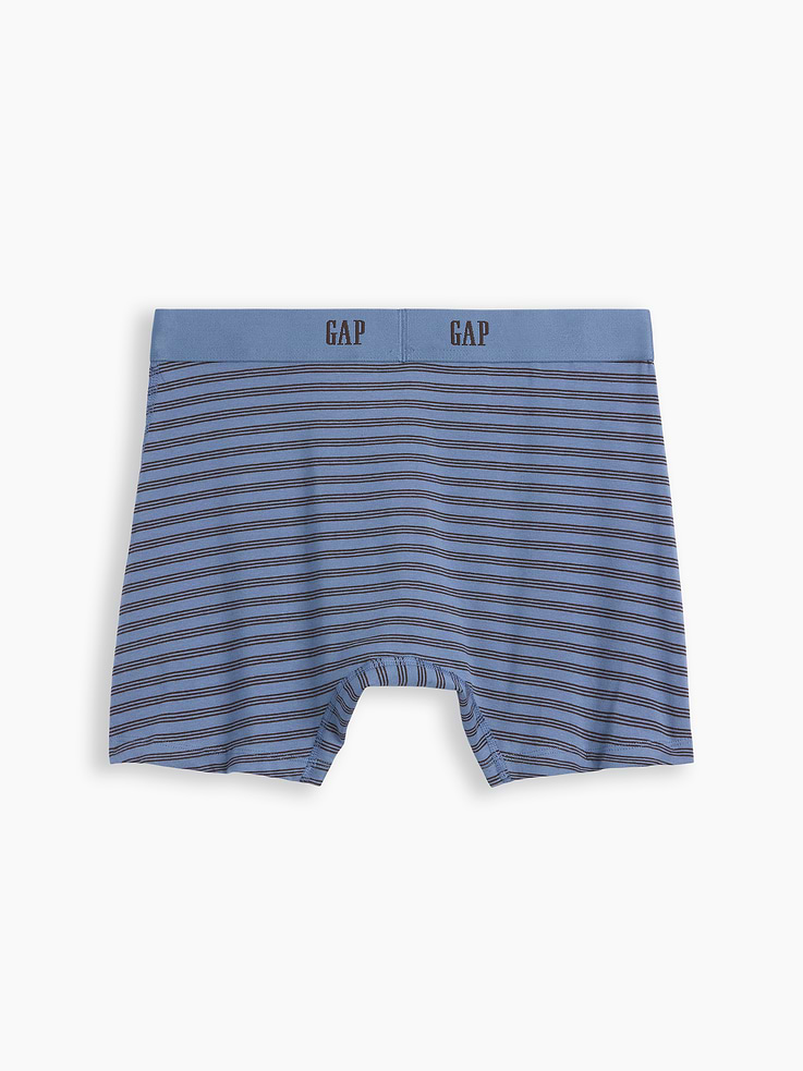 Image number 3 showing, 5" Organic Stretch Cotton Boxer Briefs