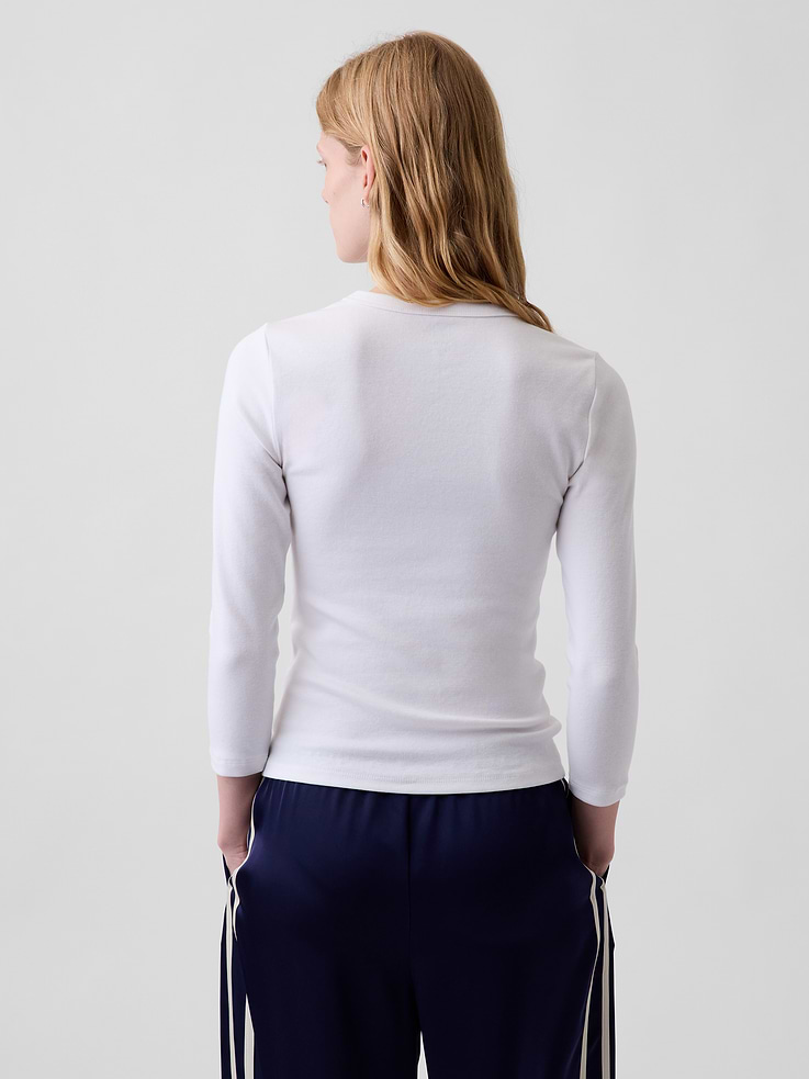 Image number 3 showing, Modern High V-Neck T-Shirt