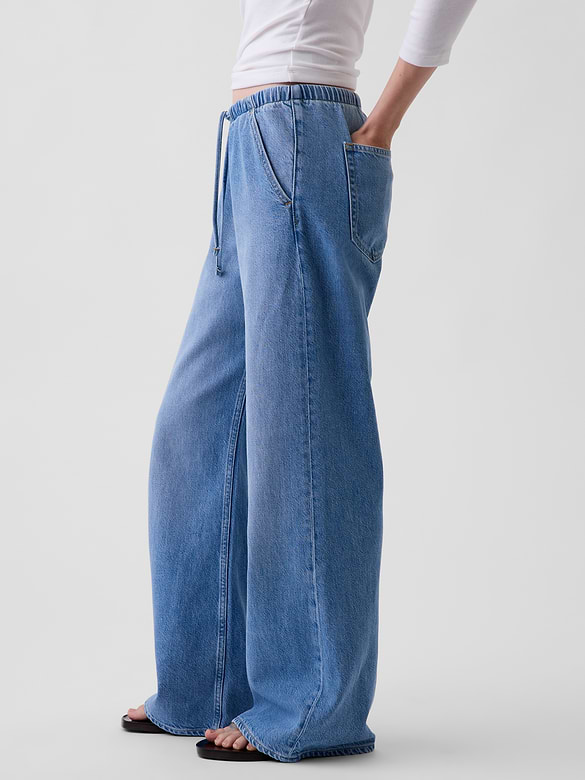 Low Rise UltraSoft Easy Baggy Flare Jeans
