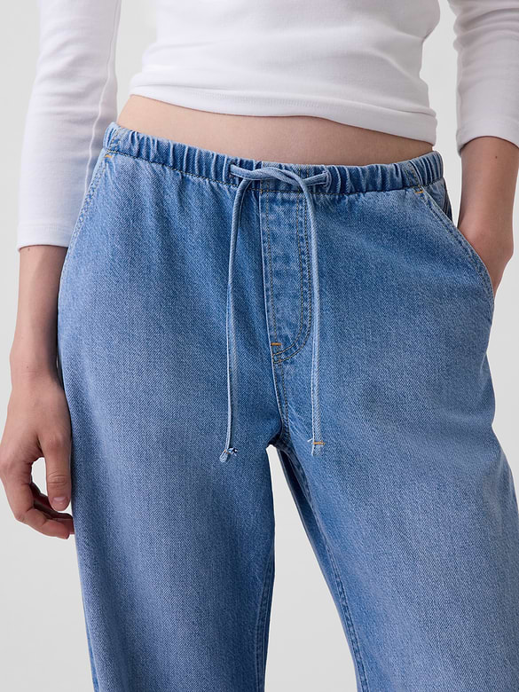 Low Rise UltraSoft Easy Baggy Flare Jeans