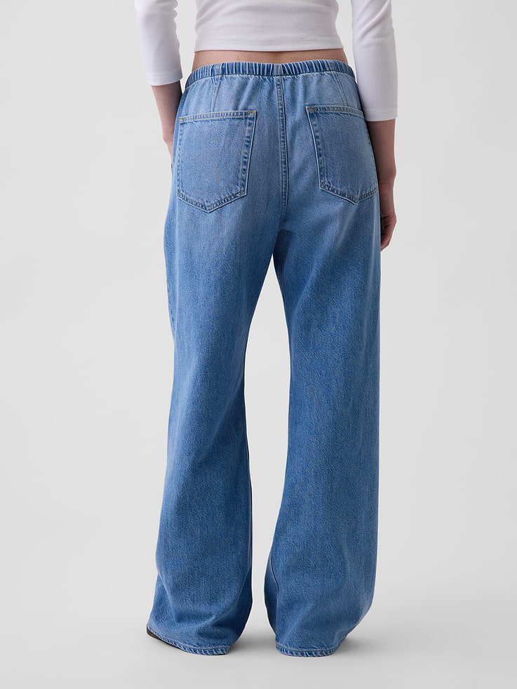 Image number 4 showing, Low Rise UltraSoft Easy Baggy Flare Jeans