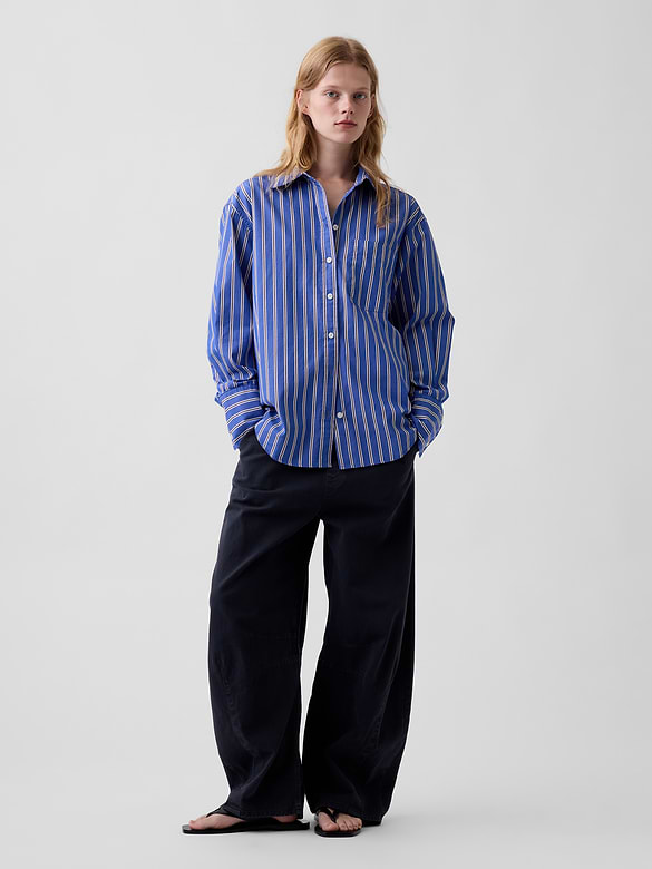Organic Cotton Poplin Big Shirt