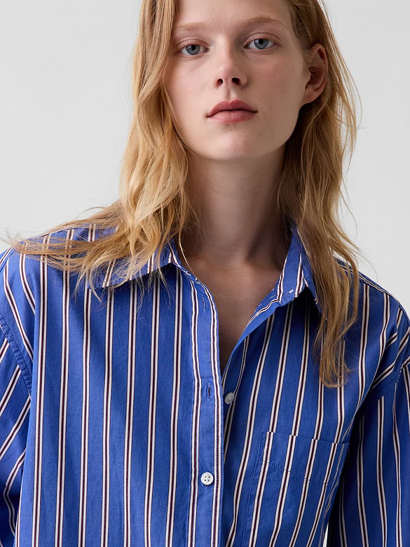 Organic Cotton Poplin Big Shirt