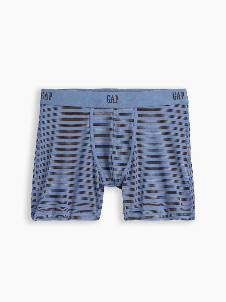 Image number 1 showing, 5" Organic Stretch Cotton Boxer Briefs