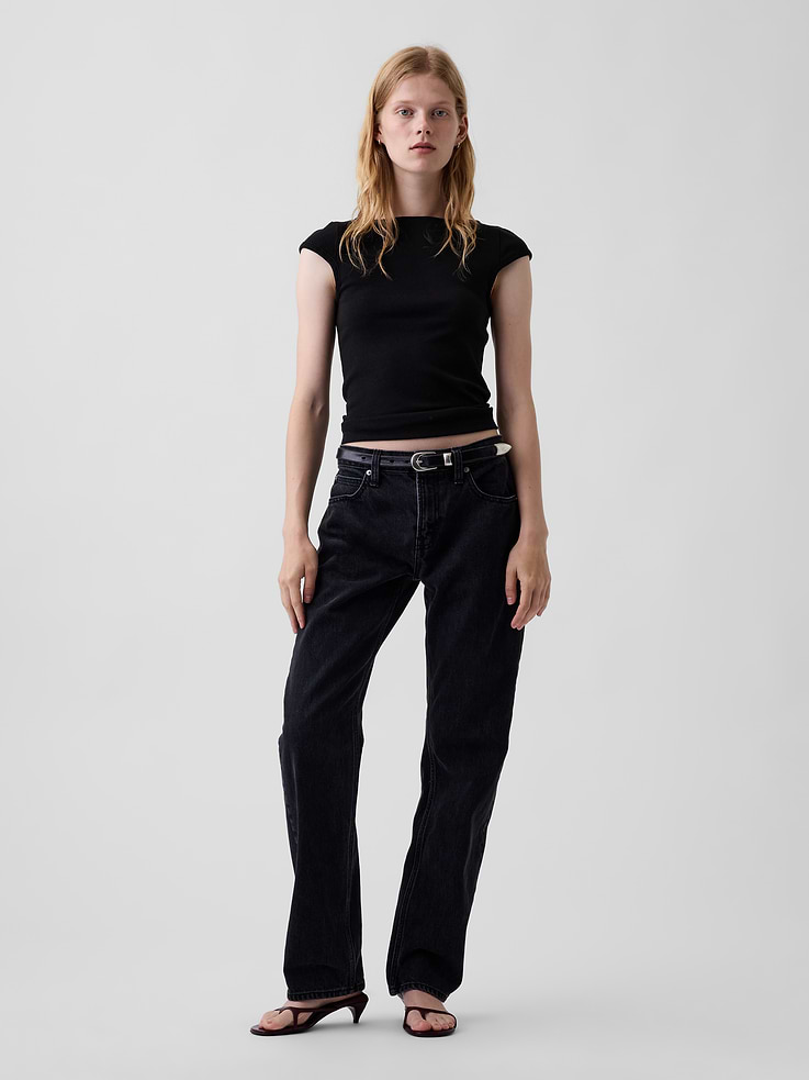 Image number 2 showing, Modern Boatneck T-Shirt