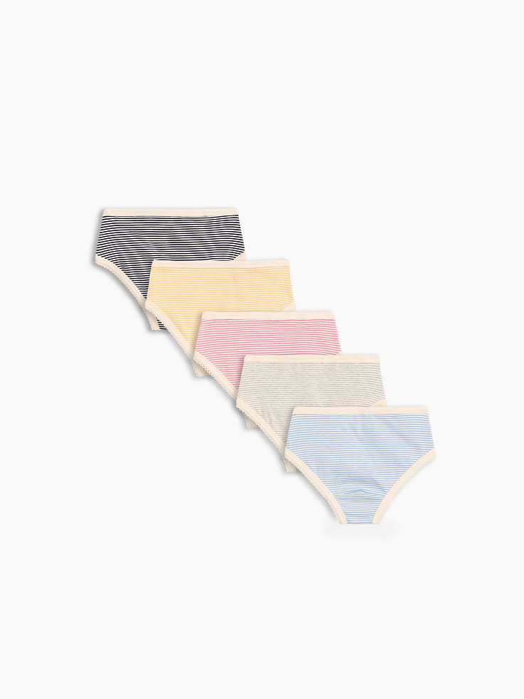 Image number 2 showing, Toddler Organic Stretch Cotton Bikini Briefs (5-Pack)