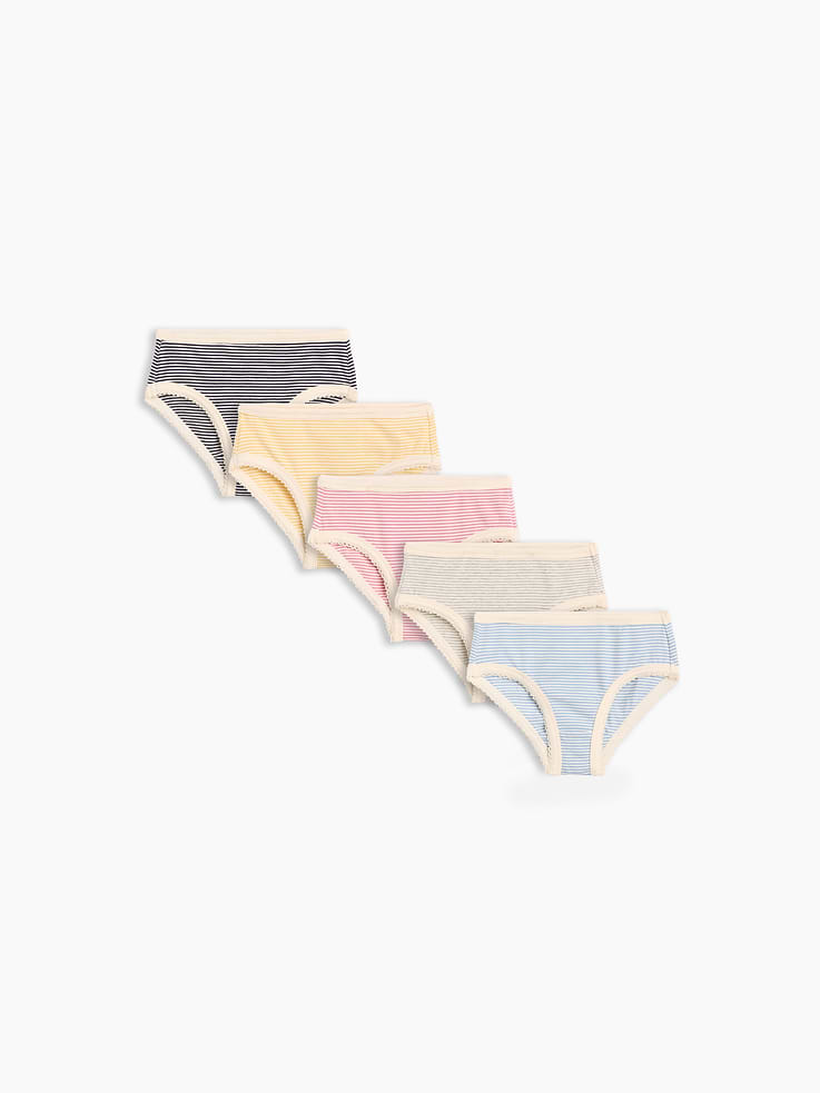 Image number 1 showing, Toddler Organic Stretch Cotton Bikini Briefs (5-Pack)