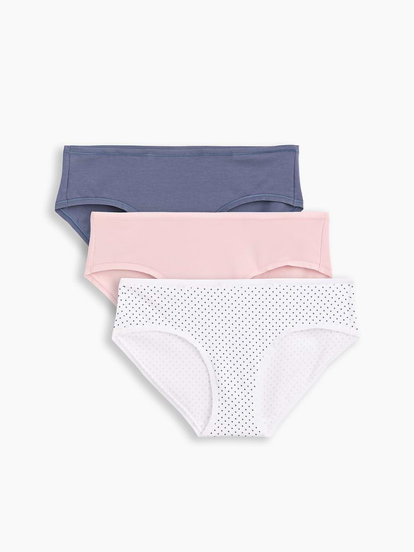 SoftMade Organic Stretch Cotton Hipster (3-Pack)