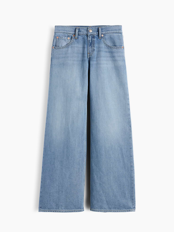 Image number 6 showing, Low Rise UltraSoft Stride Wide-Leg Jeans