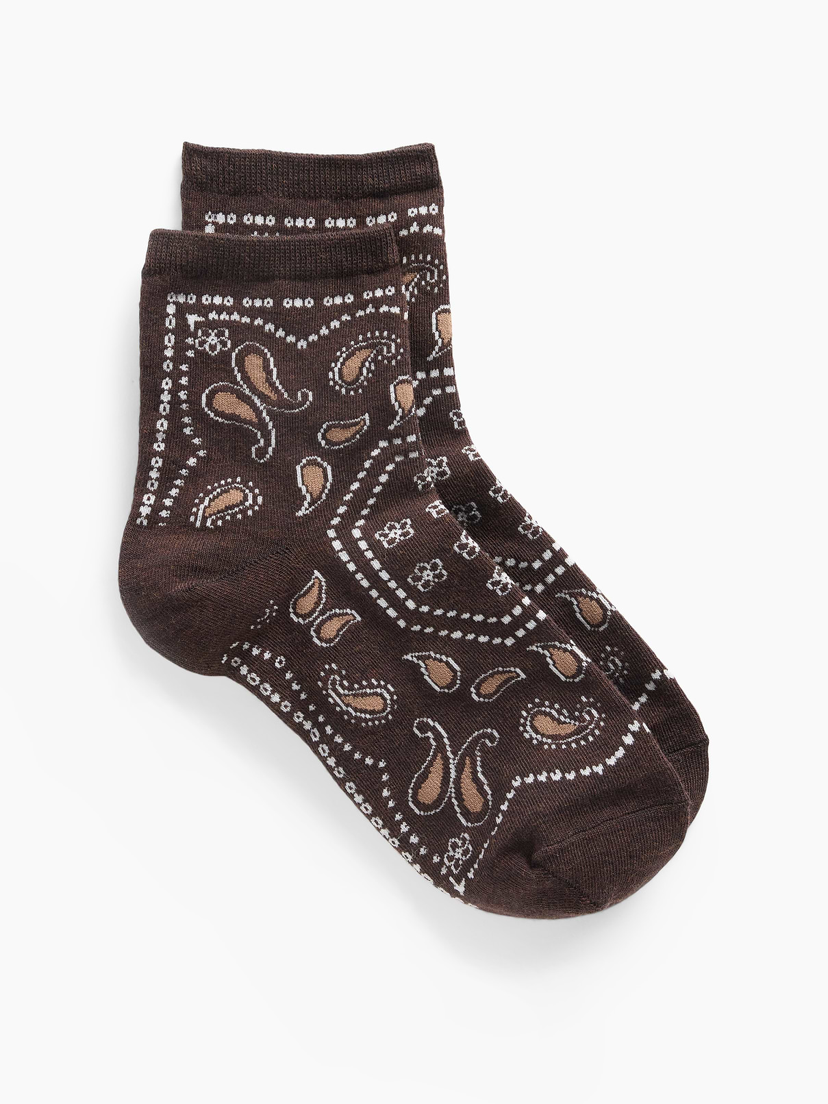 L'image numéro 1 présente Chaussettes courtes à motif cachemire