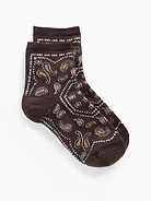 L'image numéro 1 présente Chaussettes courtes à motif cachemire