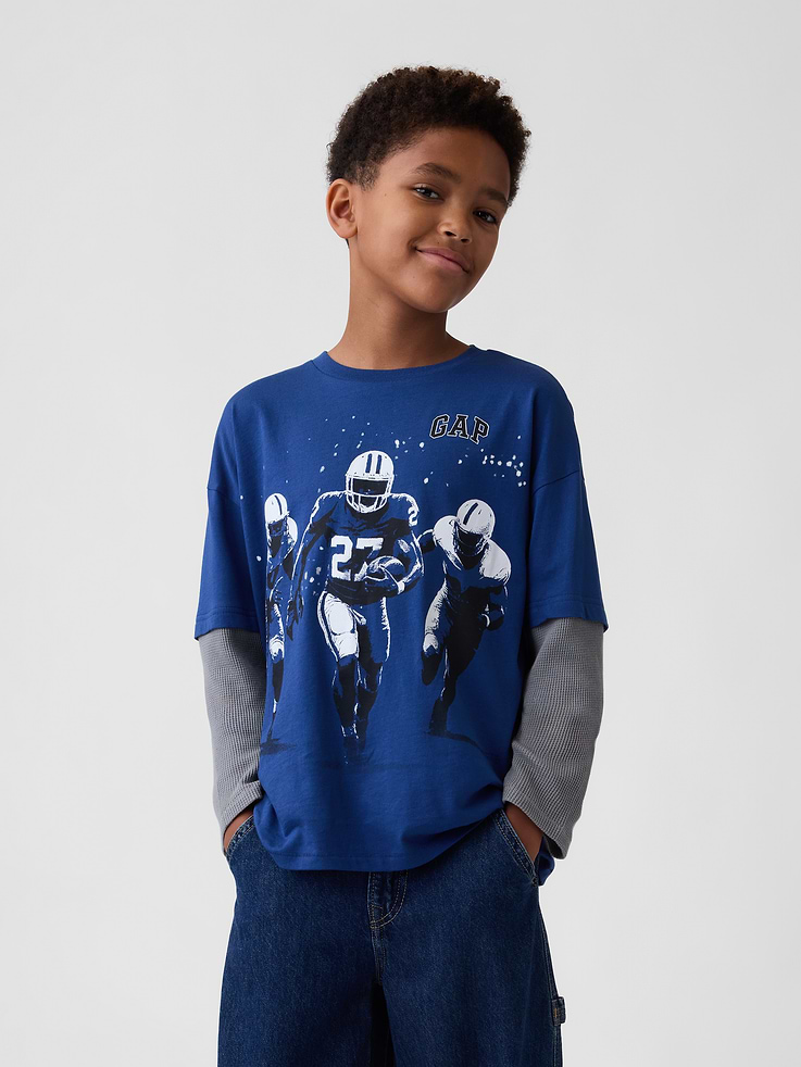 Image number 1 showing, Kids Relaxed Graphic T-Shirt