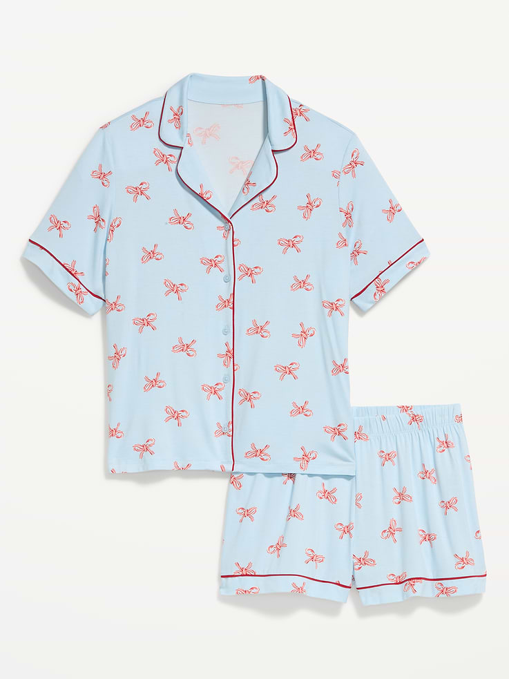 Image 2 of 7, Sunday Sleep Knit Jersey Short Set