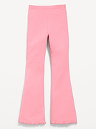 Image number 1 showing, High-Waisted Ribbed Flared Leggings for Girls