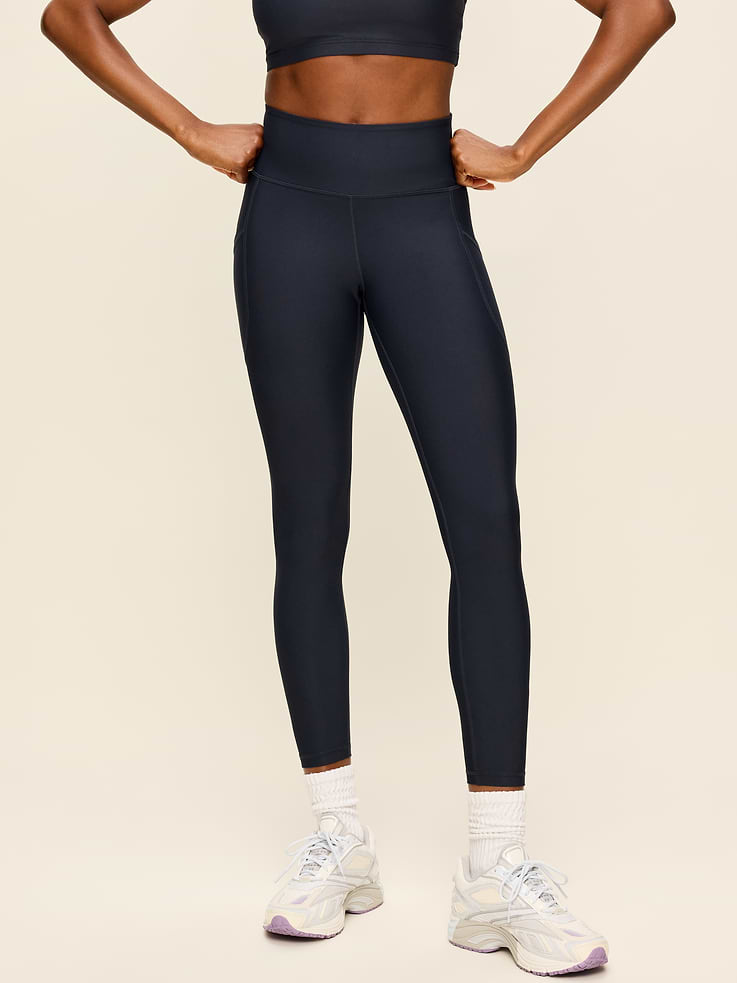 Image number 1 showing, High-Waisted PowerSoft 7/8 Pocket Leggings