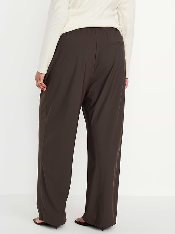 High-Waisted SleekTech Trouser Pants