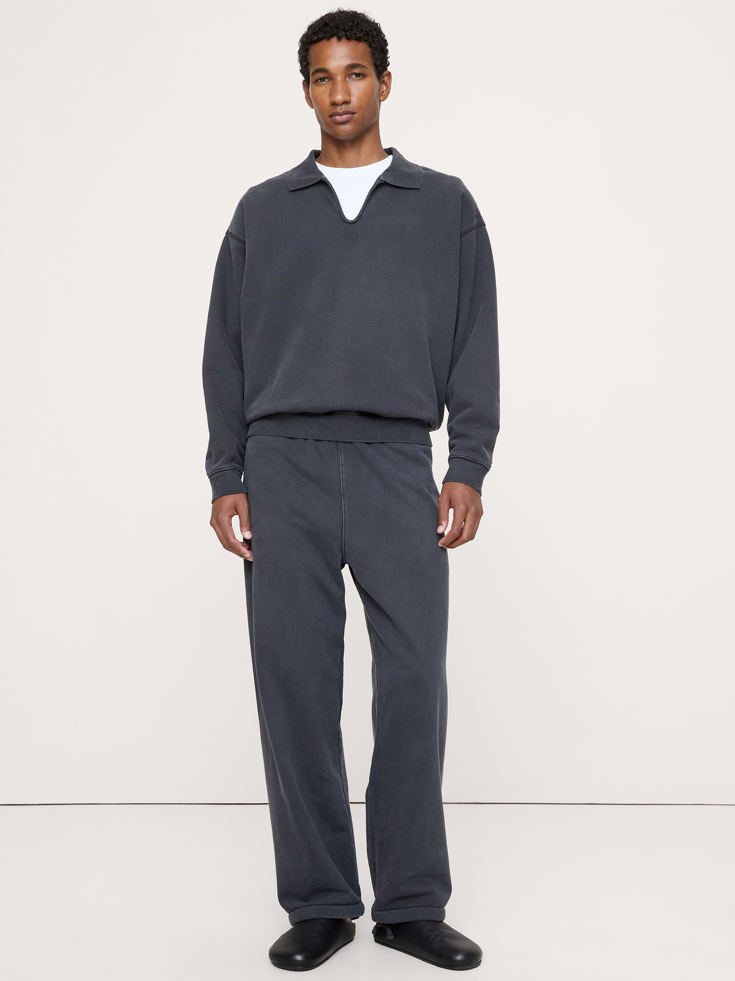 Image 3 of 6, French Terry Popover Polo