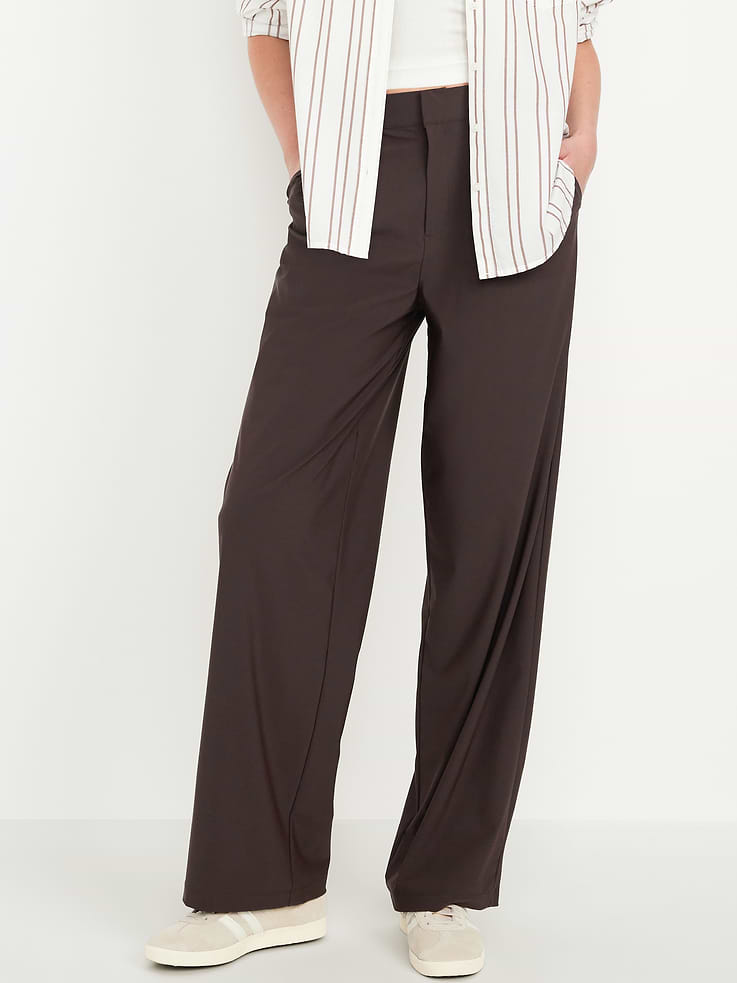 Image number 1 showing, High-Waisted SleekTech Trouser Pants