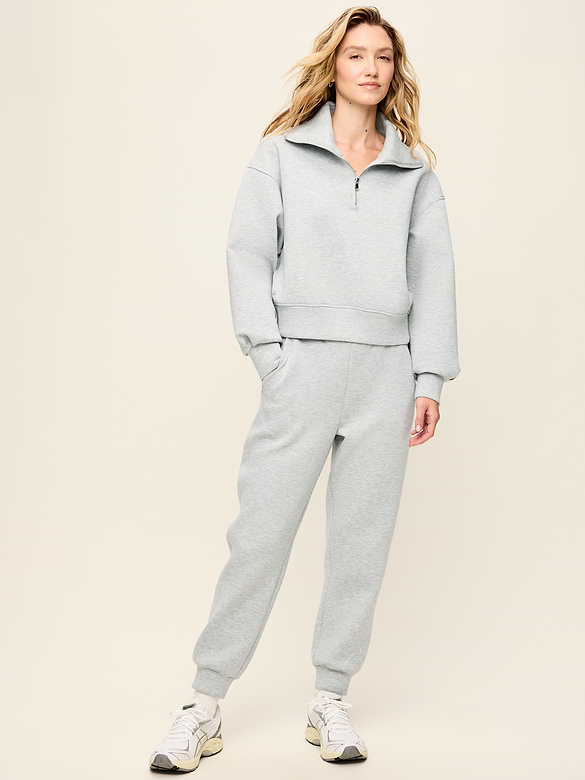 High-Waisted Bounce Fleece Jogger Sweatpants