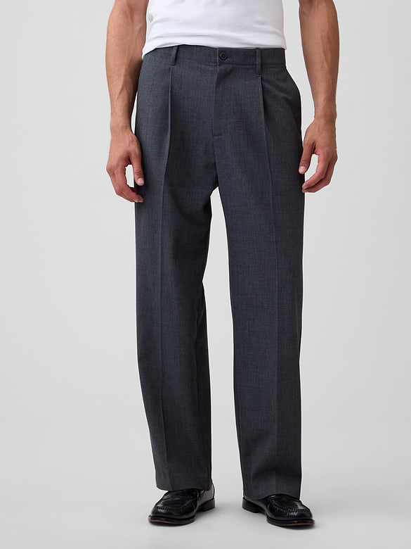 Relaxed Pleated Trousers