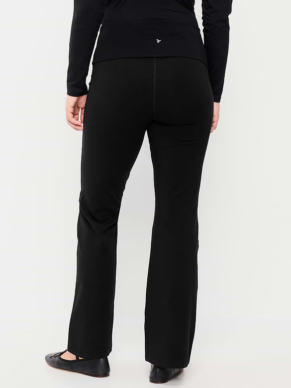 Legging semi-évasé à taille haute rabattable PowerChill