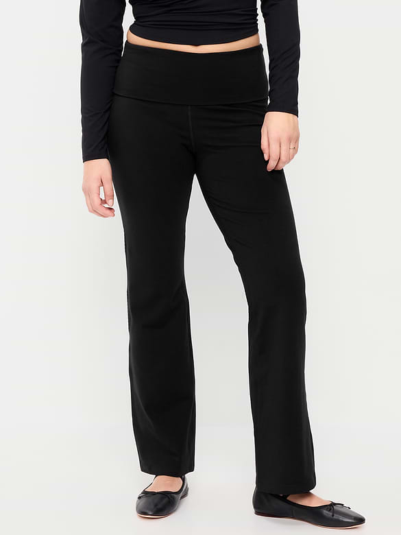 Legging semi-évasé à taille haute rabattable PowerChill