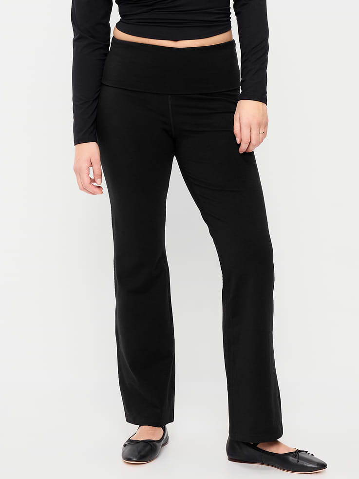 L'image numéro 5 présente Legging semi-évasé à taille haute rabattable PowerChill