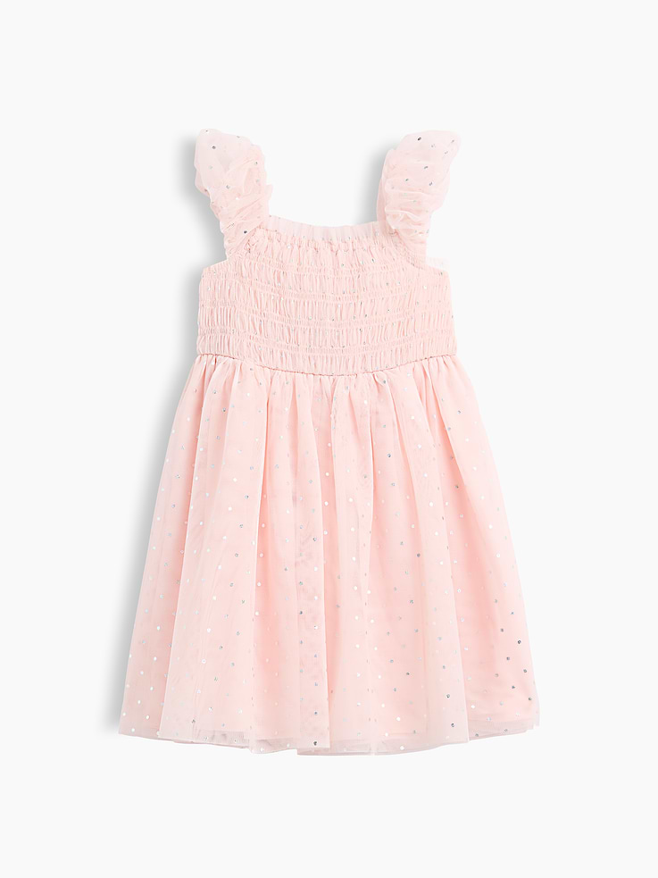 Image number 2 showing, Baby & Toddler Smocked Tulle Dress