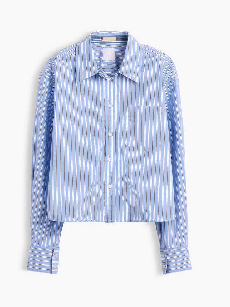 Image number 8 showing, GapStudio Poplin Crop Shirt