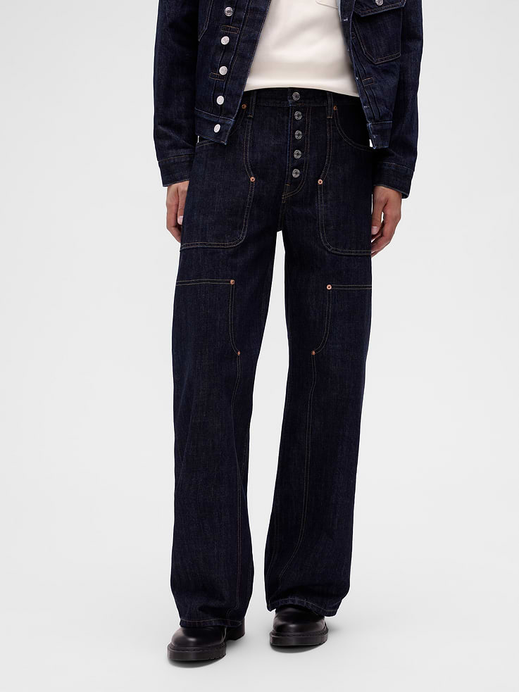 Image number 2 showing, GapStudio Baggy Utility Jeans
