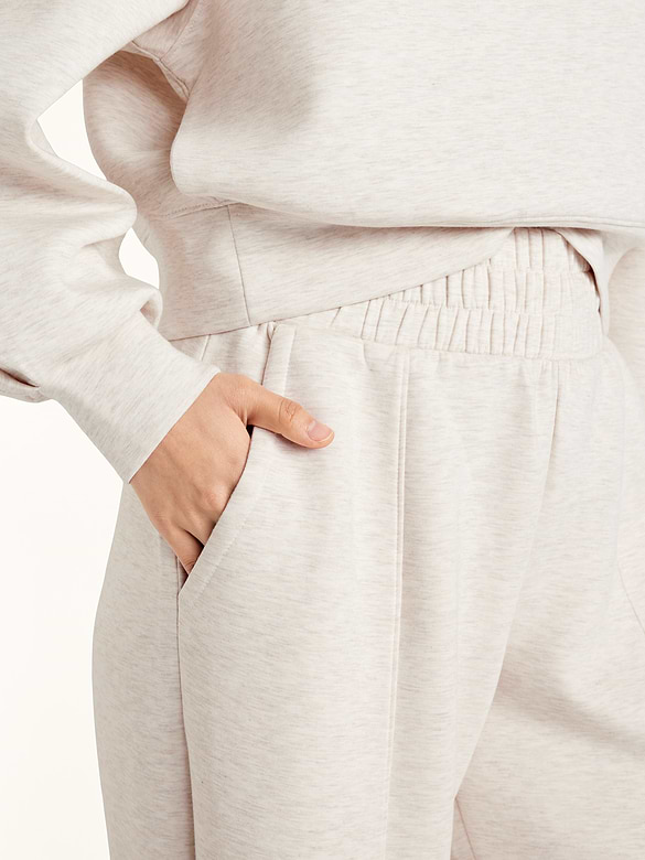 High-Waisted Bounce Fleece Wide-Leg Sweatpants