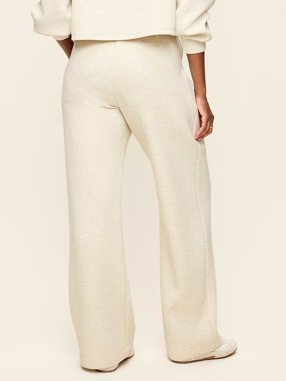 High-Waisted Bounce Fleece Wide-Leg Sweatpants