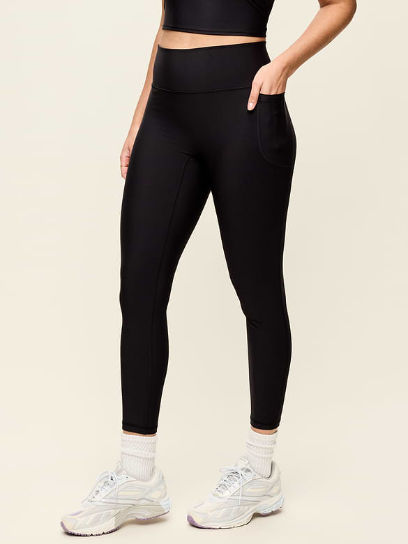 Extra-High Waisted PowerSoft Boundless 7/8 Pocket Leggings – No Front Seam
