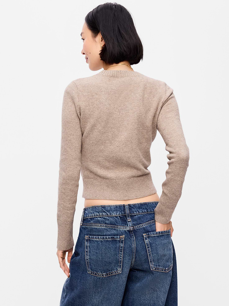 Image number 2 showing, SoSoft Cropped Crew-Neck Cardigan