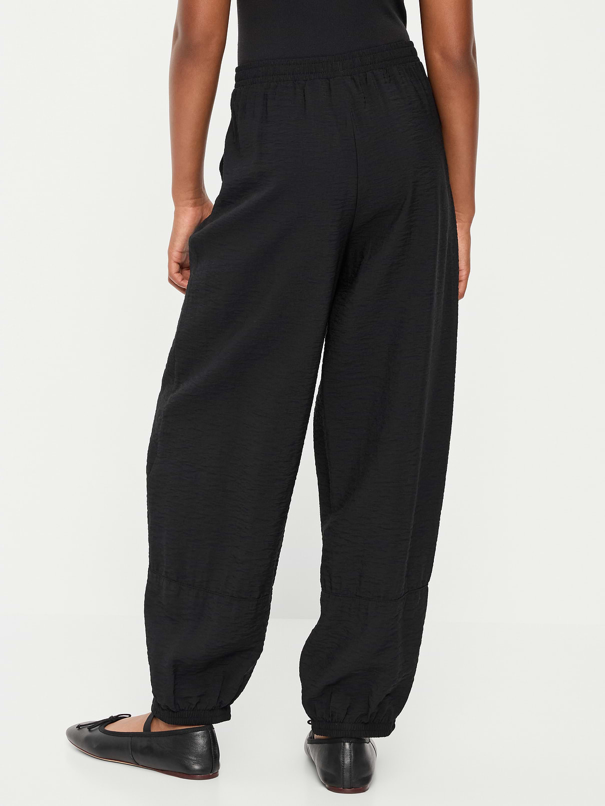 Image number 2 showing, High-Waisted Crinkled Harem Pants for Girls