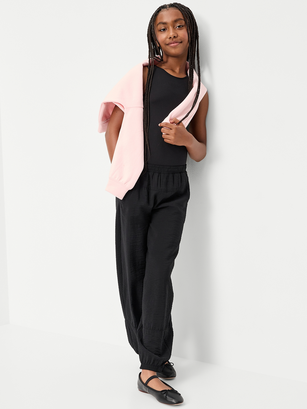 High-Waisted Crinkled Harem Pants for Girls | Old Navy