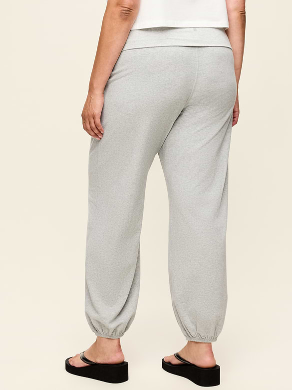 Fold-Over Waist Fitted Joggers