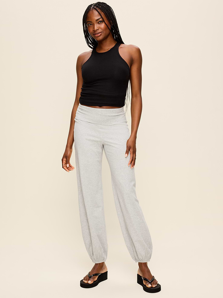 Image number 2 showing, Fold-Over Waist Fitted Joggers