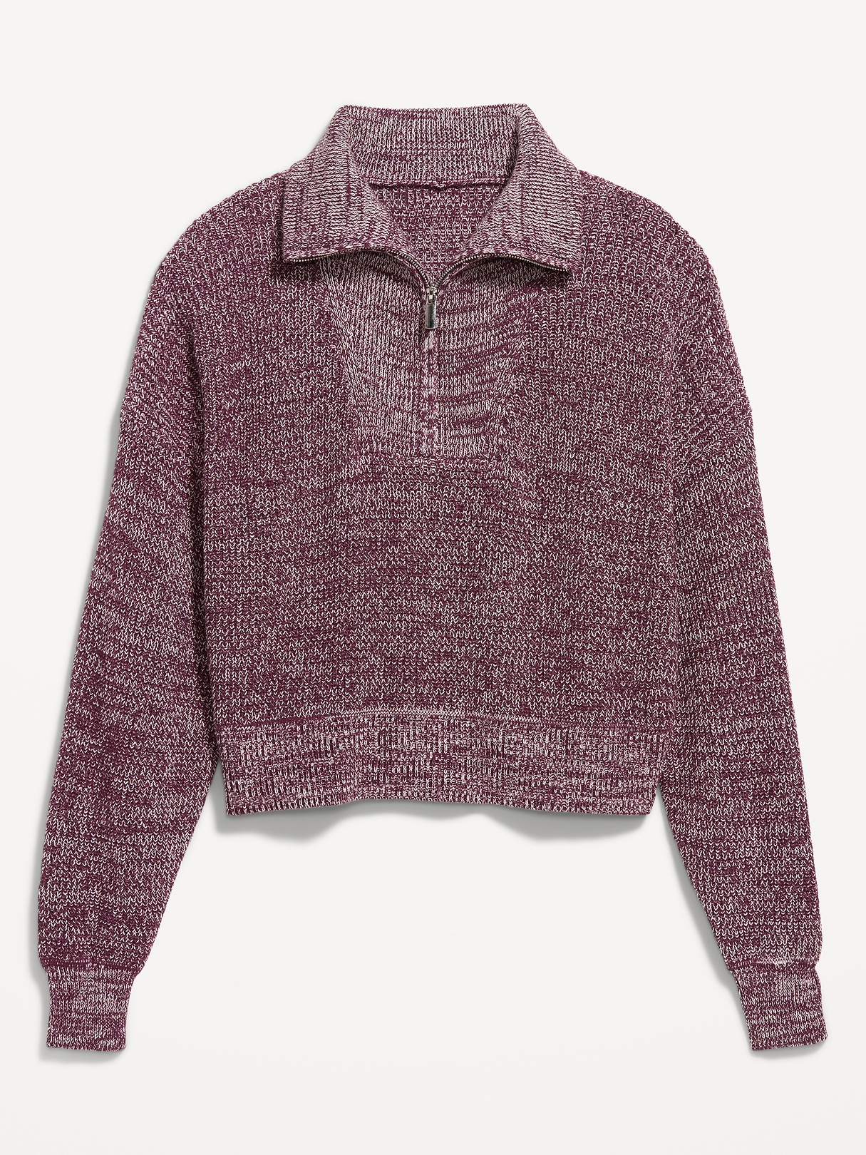 Seaside Cotton Shaker Oversized Half-Zip Sweater | Old Navy