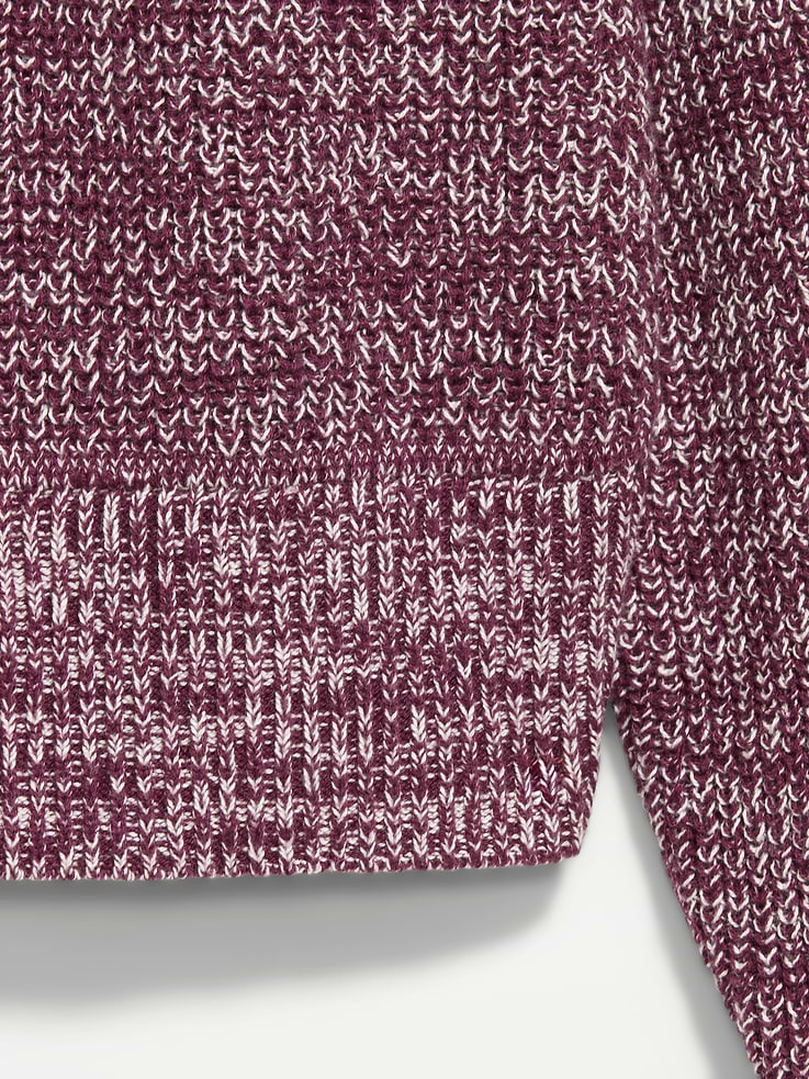 Image 3 of 4, Seaside Cotton Shaker Oversized Half-Zip Sweater