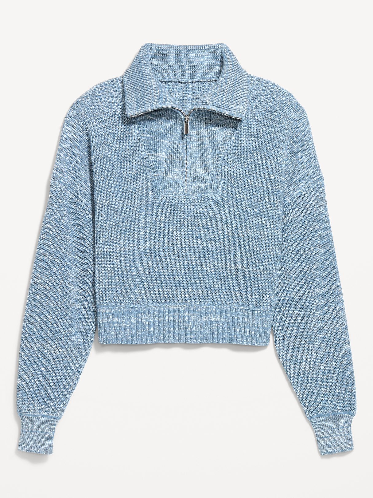 Seaside Cotton Shaker Oversized Half-Zip Sweater | Old Navy