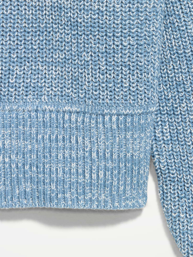 Image 5 of 6, Seaside Cotton Shaker Oversized Half-Zip Sweater