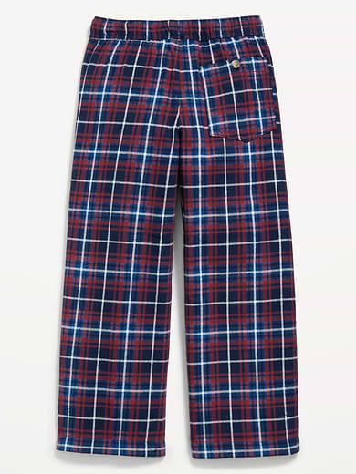 Image number 2 showing, Pull-On Baggy Plaid Flannel Pants for Boys