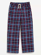 Image number 1 showing, Pull-On Baggy Plaid Flannel Pants for Boys